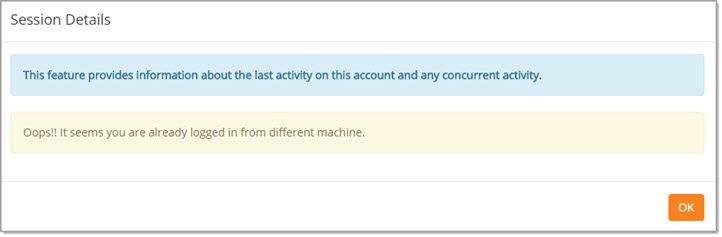 Show warning message Show warning message